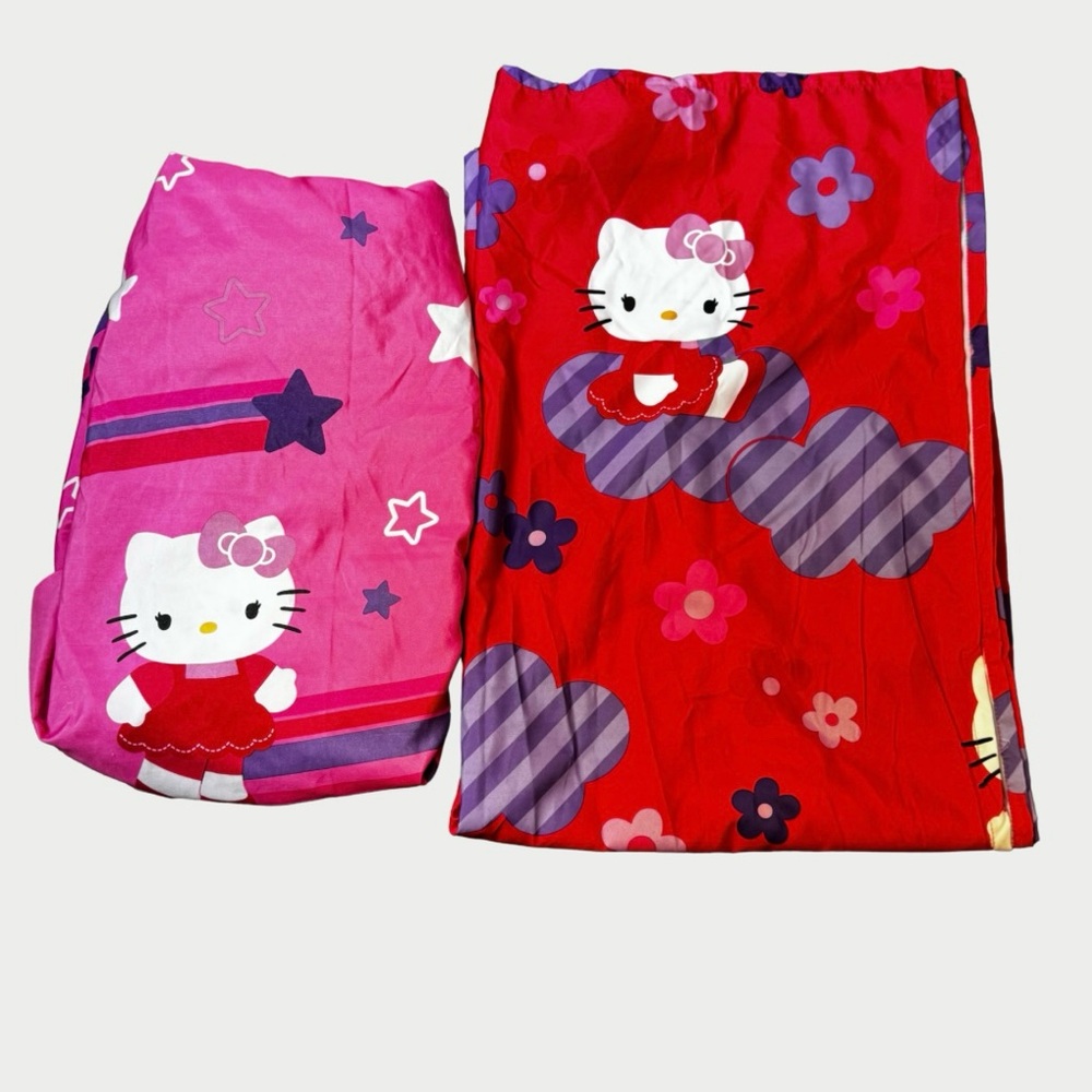 Hello Kitty Twin Bed Fitted & Flat Sheet Set